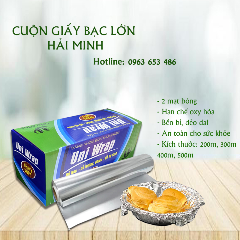 cuộn giấy bạc nướng uni wrap